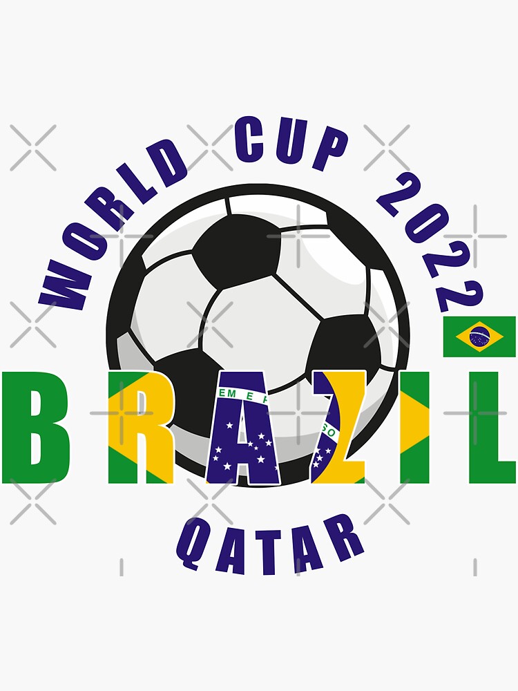 Fifa World Cup 2022 Brazil Sticker For Sale By Kenuli Redbubble