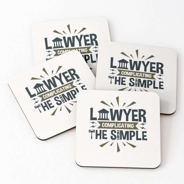 Item preview, Lawyer Complicating the Simple Funny Attorney  designed and sold by jaygo.