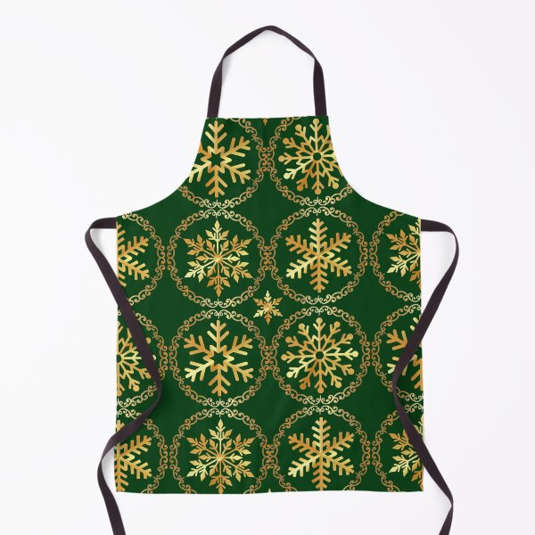 Item preview, Gold and green metallic snowflakes designed and sold by KCAbdelnour.