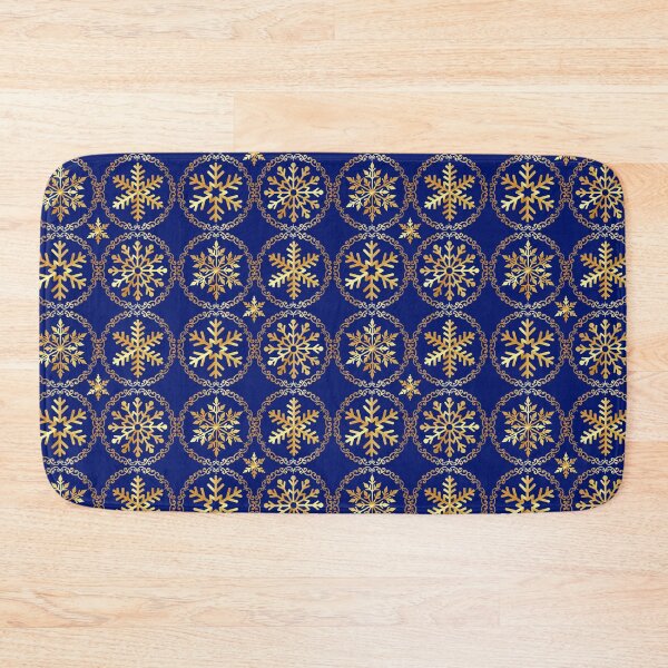 Item preview, Gold and blue metallic snowflakes  designed and sold by KCAbdelnour.