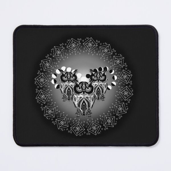 Item preview, Owls moon cycle and runes designed and sold by ppscale.