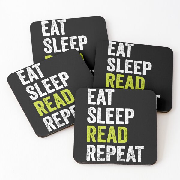 Item preview, Eat Sleep Read Repeat Book Reader designed and sold by PandaPope.