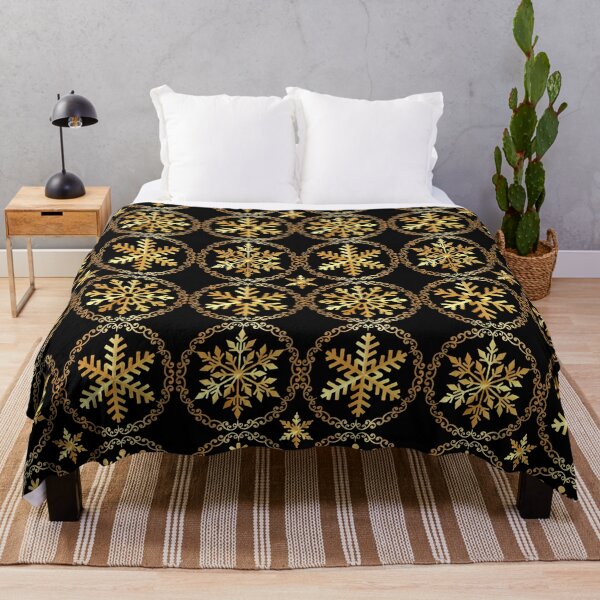 Item preview, Gold and black metallic snowflakes  designed and sold by KCAbdelnour.
