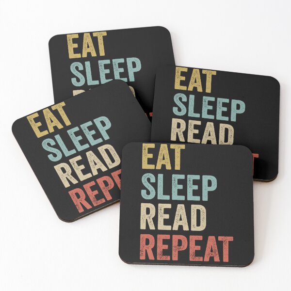 Item preview, Eat Sleep Read Repeat Book Reader designed and sold by PandaPope.