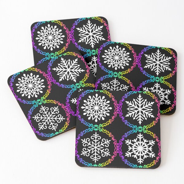 Item preview, Rainbow circle filigree and white snowflakes  designed and sold by KCAbdelnour.
