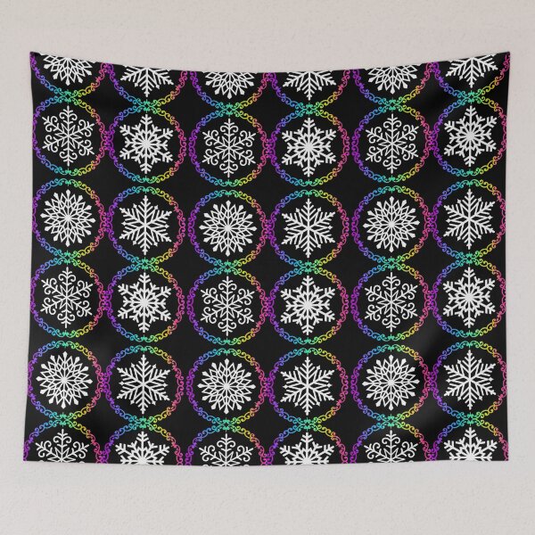 Item preview, Rainbow circle filigree and white snowflakes  designed and sold by KCAbdelnour.