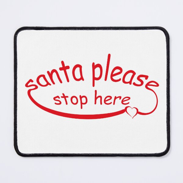 Artikelvorschau, santa bitte hör hier mit herz auf entworfen und verkauft von hjeeva.