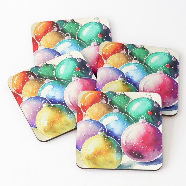 Item preview, Colorful Christmas balls designed and sold by art8085.
