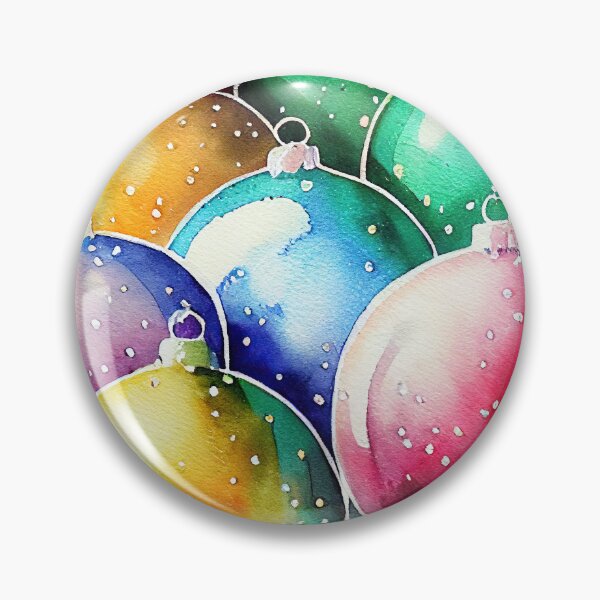 Item preview, Colorful Christmas balls designed and sold by art8085.