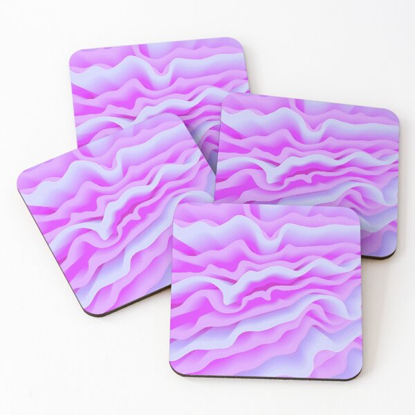 Item preview, Flower Petals Abstract Floral Botanical in Magenta Pale Violet Pale Blue Shades designed and sold by Beachy.