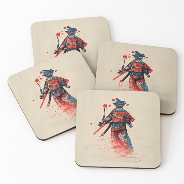 Item preview, Traditional Japanese Samurai Warrior with Katana in Hand designed and sold by Valro.