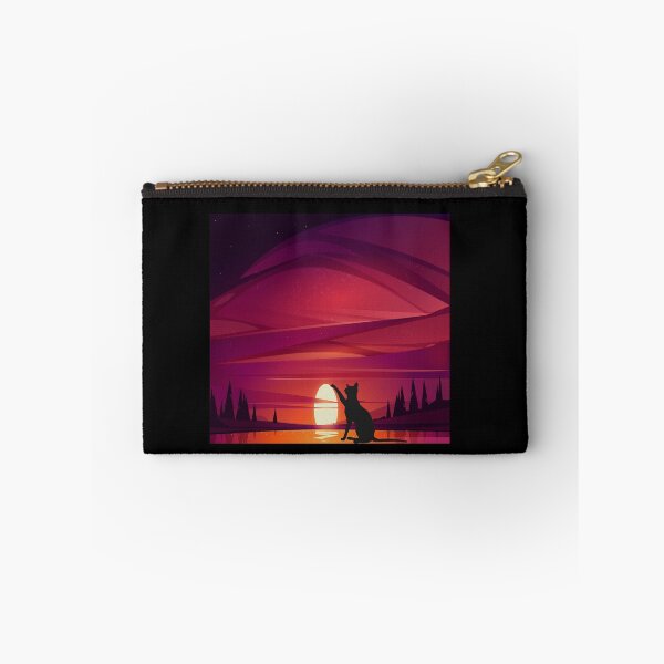 Item preview, nice sunset,cat looking at sunset designed and sold by SeniorPrint99.