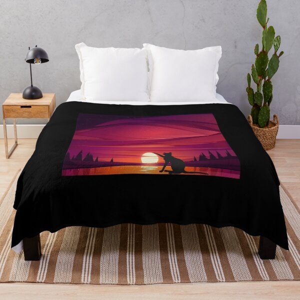 Item preview, nice sunset,cat looking at sunset designed and sold by SeniorPrint99.