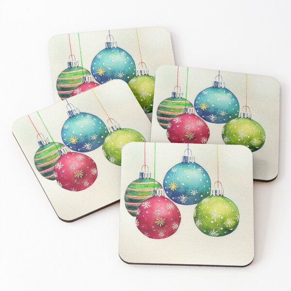 Item preview, Colorful Christmas balls designed and sold by art8085.