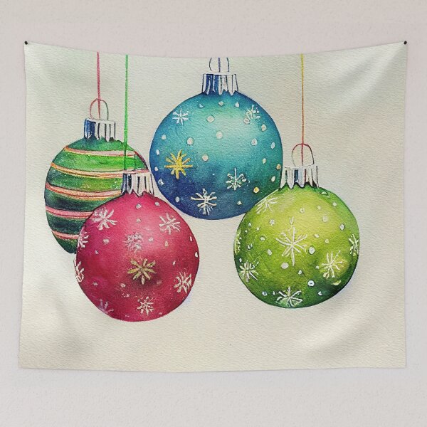Item preview, Colorful Christmas balls designed and sold by art8085.