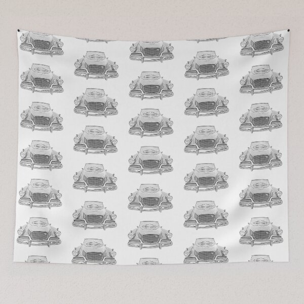 Item preview, Studebaker Golden Hawk 1950s American classic car monochrome designed and sold by soitwouldseem.