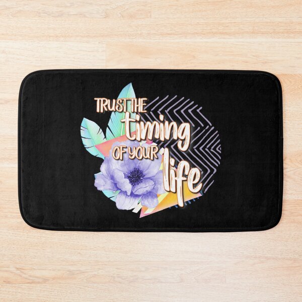 Item preview, Trust the Timing of Your Life Quote Blossom Floral Inspiration designed and sold by Paula Helit.