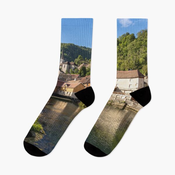 Item preview, Village of Lods and the River Loue designed and sold by reisefoto.