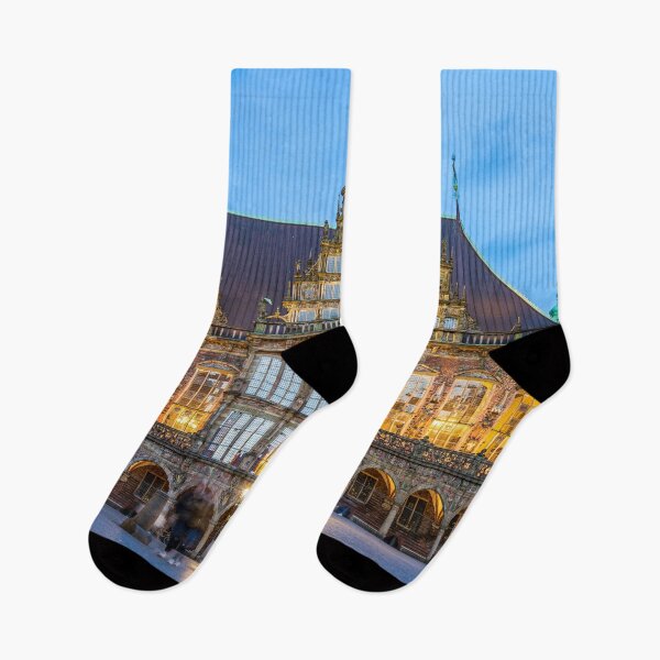Item preview, Bremen City Hall at the blue hour designed and sold by reisefoto.