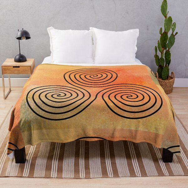 Item preview, Celtic Trinity Spirals 1- Throw Pillows and Prints.  designed and sold by ScatterHub.