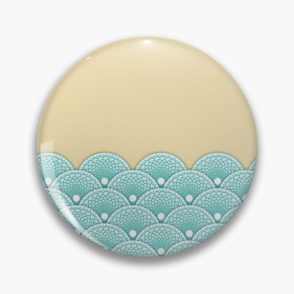 Item preview, Mediterranian style mandala circle tiles with mustard yellow background designed and sold by CiniArt.