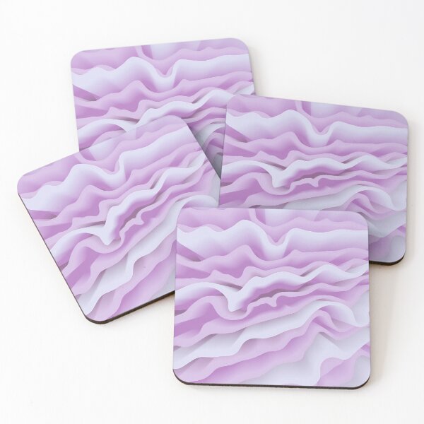 Item preview, Flower Petals Abstract Floral Botanical in Light Grayish Violet and Light Grayish Blue designed and sold by Beachy.