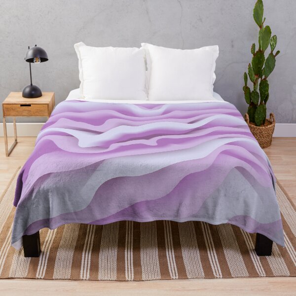 Item preview, Flower Petals Abstract Floral Botanical in Light Grayish Violet and Light Grayish Blue designed and sold by Beachy.