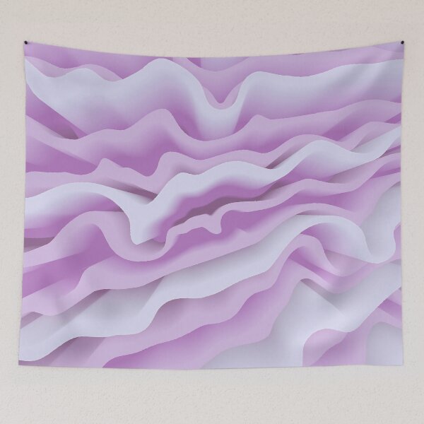 Item preview, Flower Petals Abstract Floral Botanical in Light Grayish Violet and Light Grayish Blue designed and sold by Beachy.