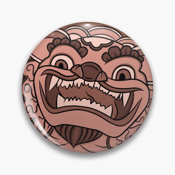 Item preview, Terracotta foo dog - traditional Chinese tattoo designed and sold by littlethistle.