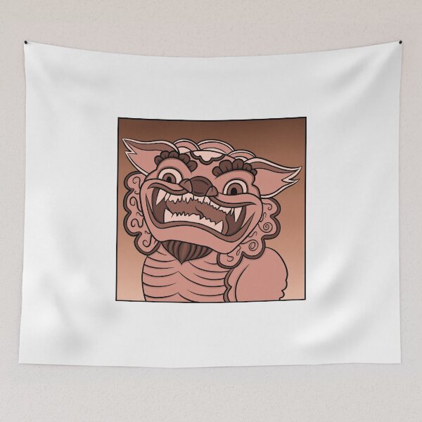 Item preview, Terracotta foo dog - traditional Chinese tattoo designed and sold by littlethistle.