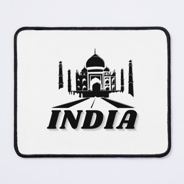 Artikelvorschau, Taj Mahal indische Architektur | Symbol der Liebe | 7 Wunder | schwarze Farbe entworfen und verkauft von IndieSoul by Kay.