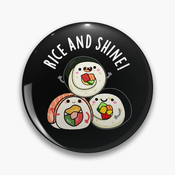 Item preview, Rice And Shine Funny Sushi Puns (Dark BG) designed and sold by punnybone.