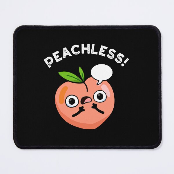 Item preview, Peachless Speechless Funny Peach Puns (Dark BG) designed and sold by punnybone.