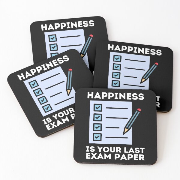 Item preview, Happiness Is Your Last Exam Paper | Funny Saying designed and sold by BopleDesigns.