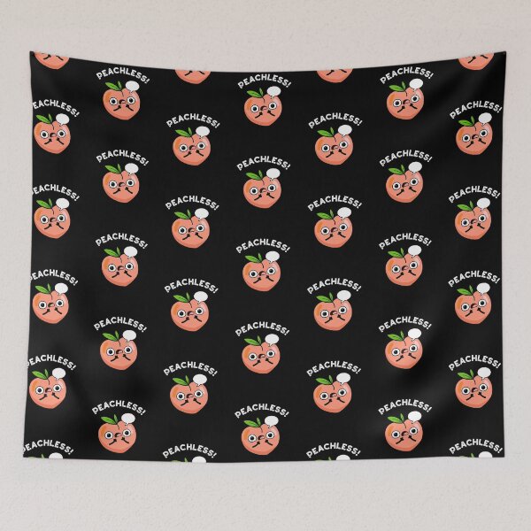 Item preview, Peachless Speechless Funny Peach Puns (Dark BG) designed and sold by punnybone.