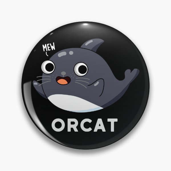 Item preview, Orcat Funny Cat Orca Puns (Dark BG) designed and sold by punnybone.