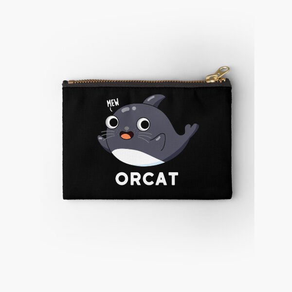 Item preview, Orcat Funny Cat Orca Puns (Dark BG) designed and sold by punnybone.