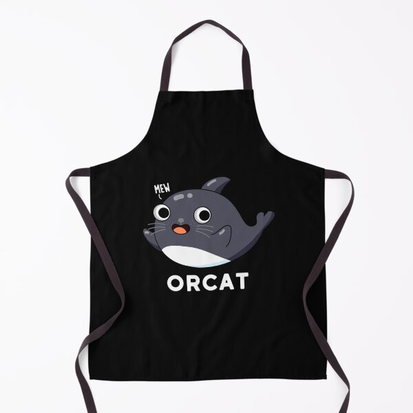 Item preview, Orcat Funny Cat Orca Puns (Dark BG) designed and sold by punnybone.