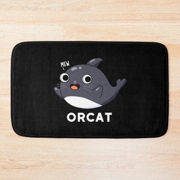 Item preview, Orcat Funny Cat Orca Puns (Dark BG) designed and sold by punnybone.