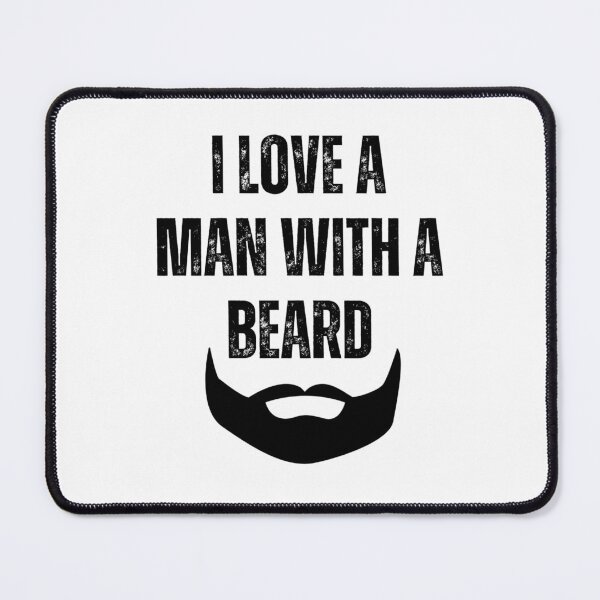 Item preview, I love a man with a beard - funny designed and sold by PellSilversmith.