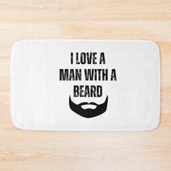 Item preview, I love a man with a beard - funny designed and sold by PellSilversmith.