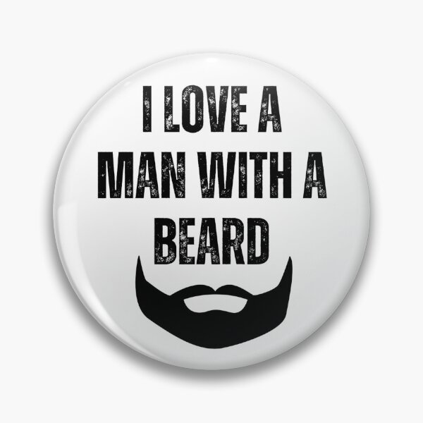 Item preview, I love a man with a beard - funny designed and sold by PellSilversmith.