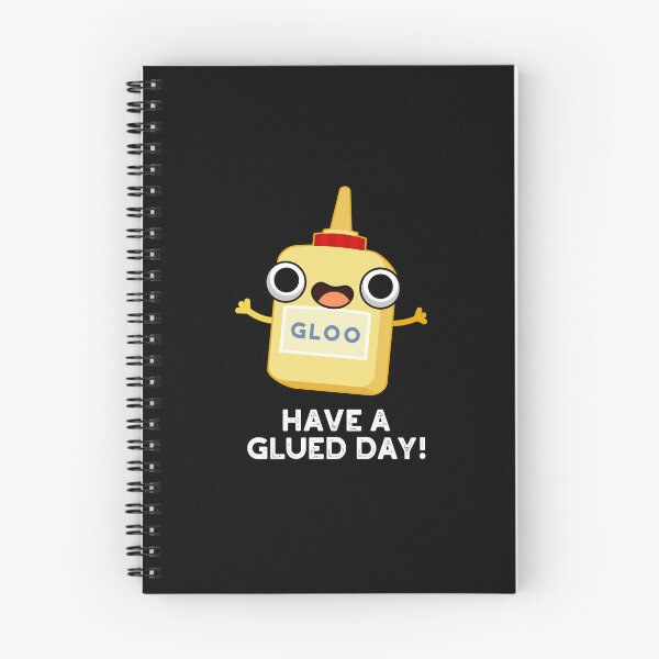 Item preview, Have A Glued Day Funny Glue Puns (Dark BG) designed and sold by punnybone.