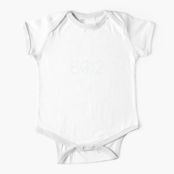 Vermont Rainbow Peace 802 Area Code Baby One Piece By Alittlebluesky Redbubble