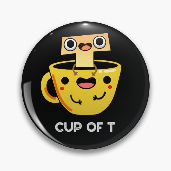 Item preview, Cup Of T Funny Alphabet Tea Puns (Dark BG) designed and sold by punnybone.