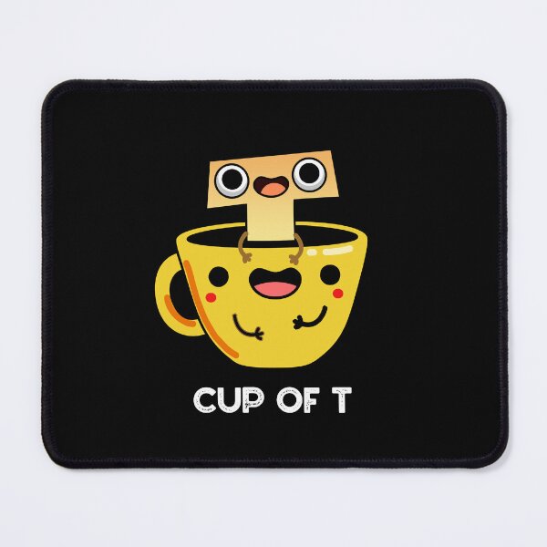 Item preview, Cup Of T Funny Alphabet Tea Puns (Dark BG) designed and sold by punnybone.