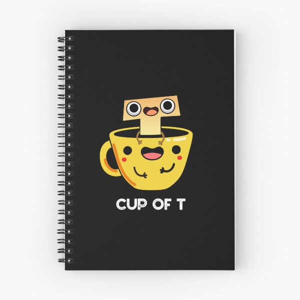 Item preview, Cup Of T Funny Alphabet Tea Puns (Dark BG) designed and sold by punnybone.