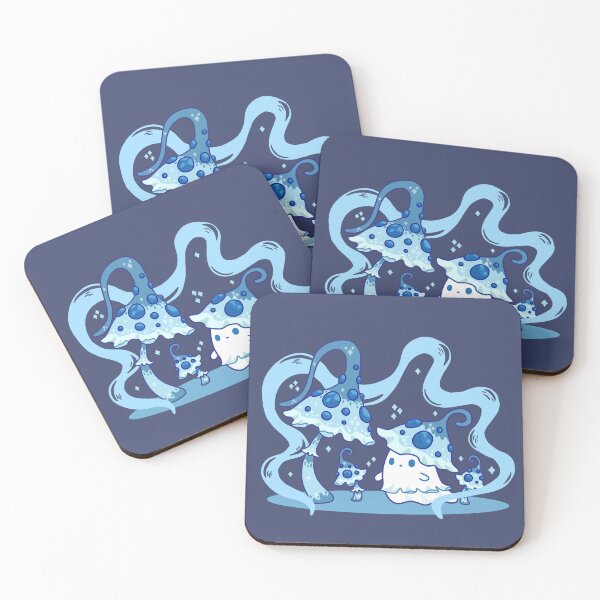 Item preview, A Ghost in a blue mushroom hat designed and sold by Inkcapella.