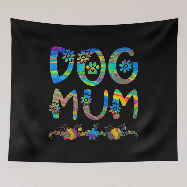 Item preview, Hippie Floral Dog Mum designed and sold by PetSafari.