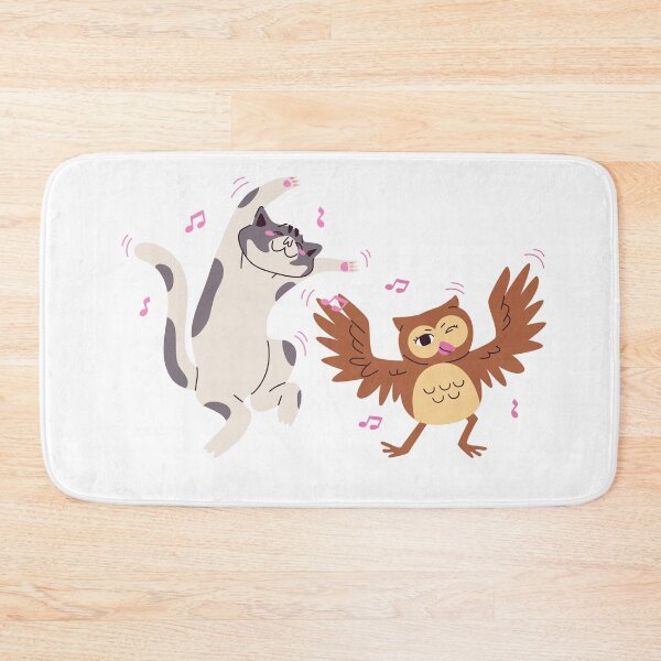 Item preview, A Cat and an Owl Funny design  designed and sold by DesignUneed.